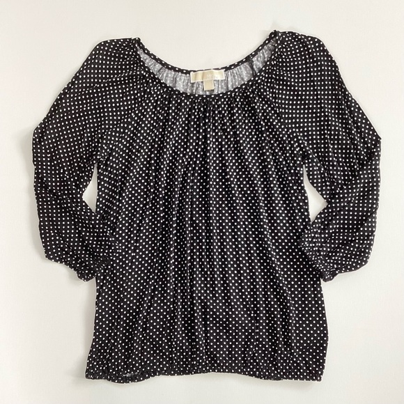 MICHAEL Michael Kors Tops - Michael Kors Black and White Polka Dot Top